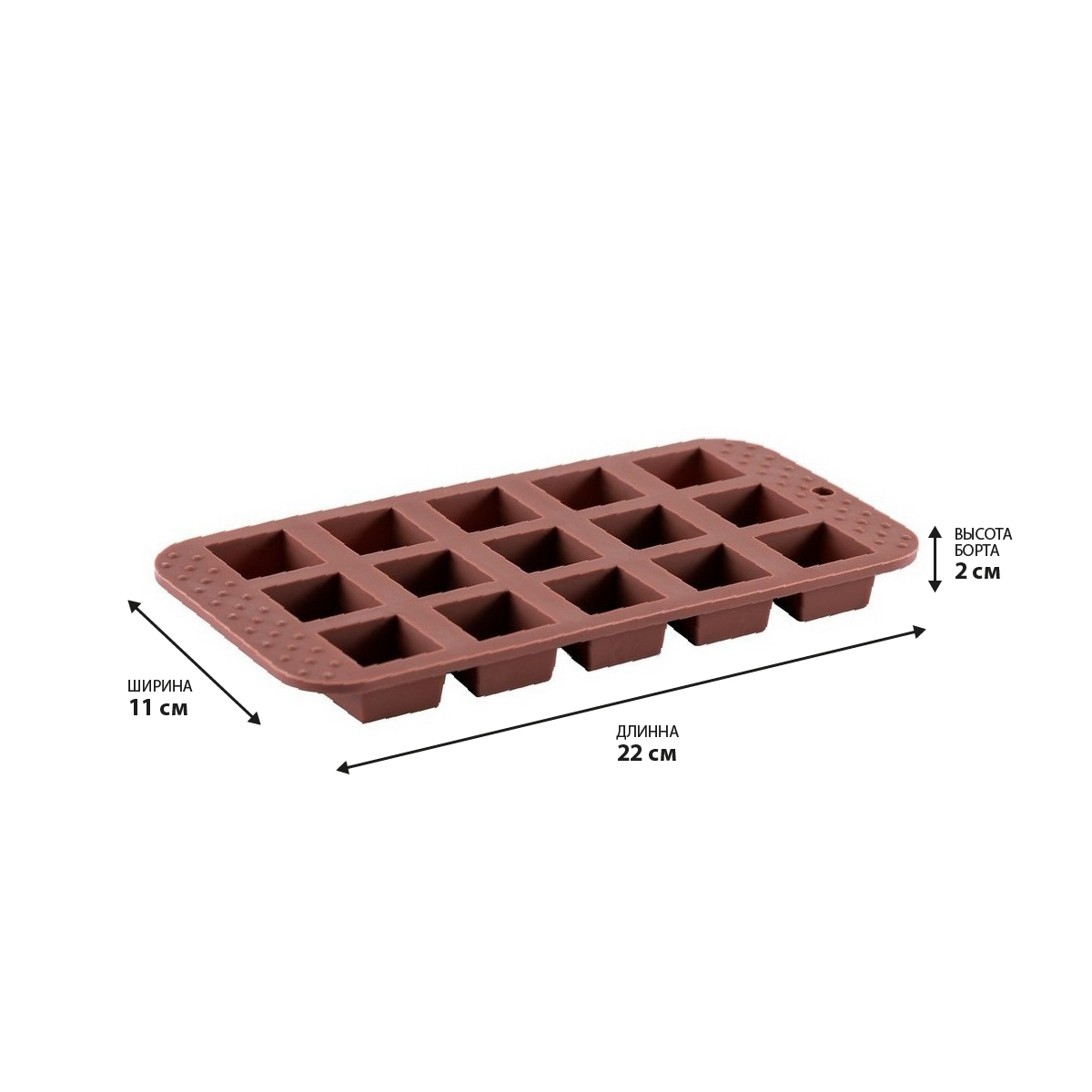 картинка 2131 GIPFEL Forma silikonовая для отливки шоколадных фигур, 21х10см. Rəng: коричневый от магазина Gipfel