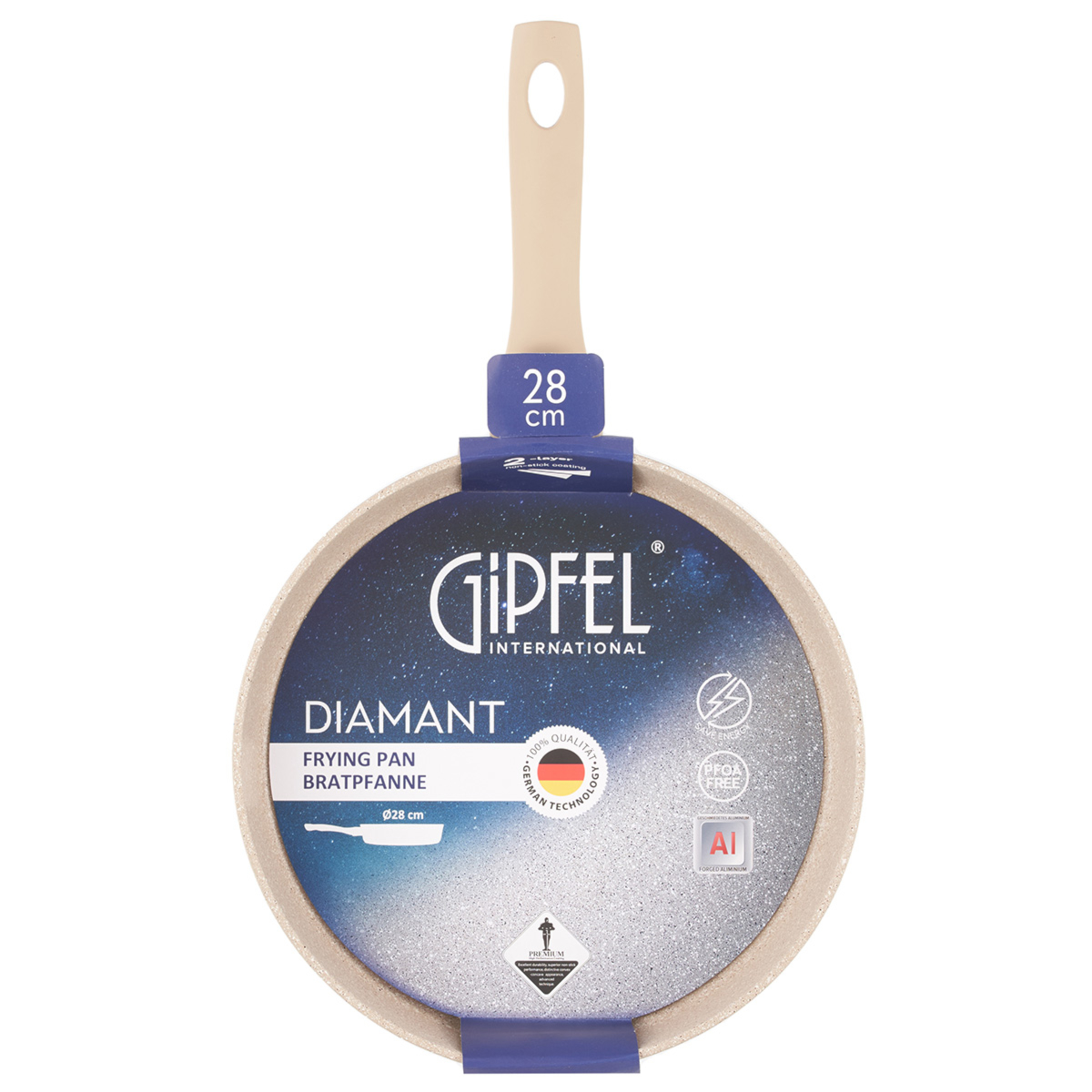 Алюминиевая сковорода Gipfel Diamant 52039 28 см
