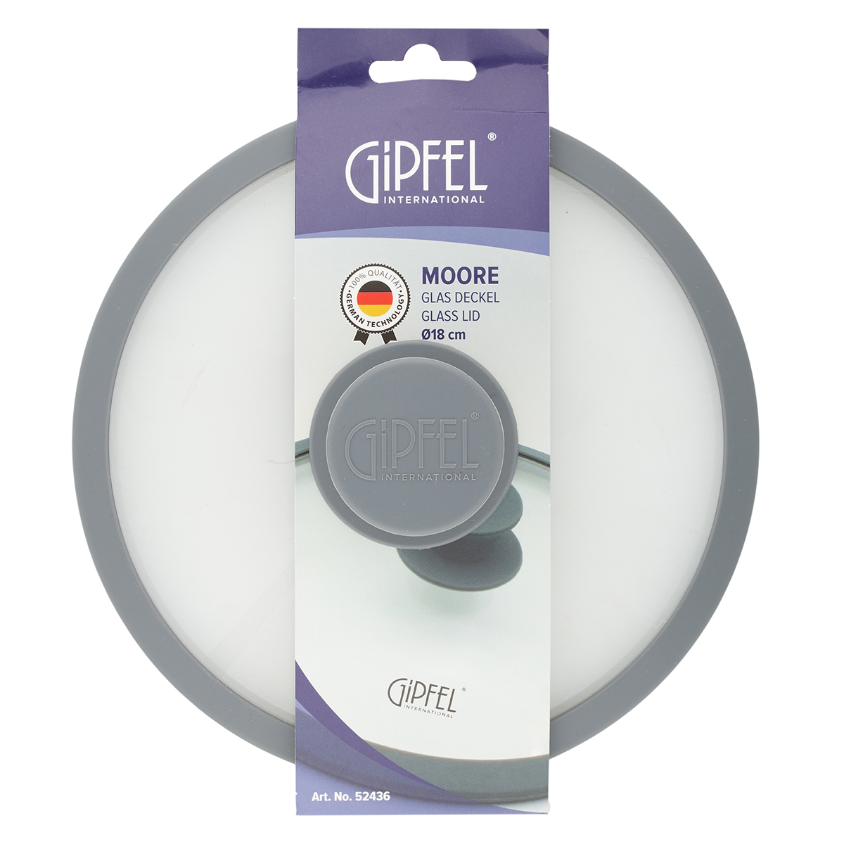 Şüşə qapaq Gipfel Moore  52436 18 sm