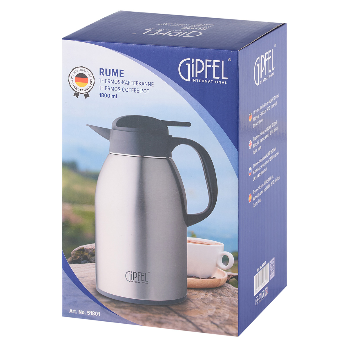 Termos-qəhvə qabı Gipfel Rume 51801 1,8 lt