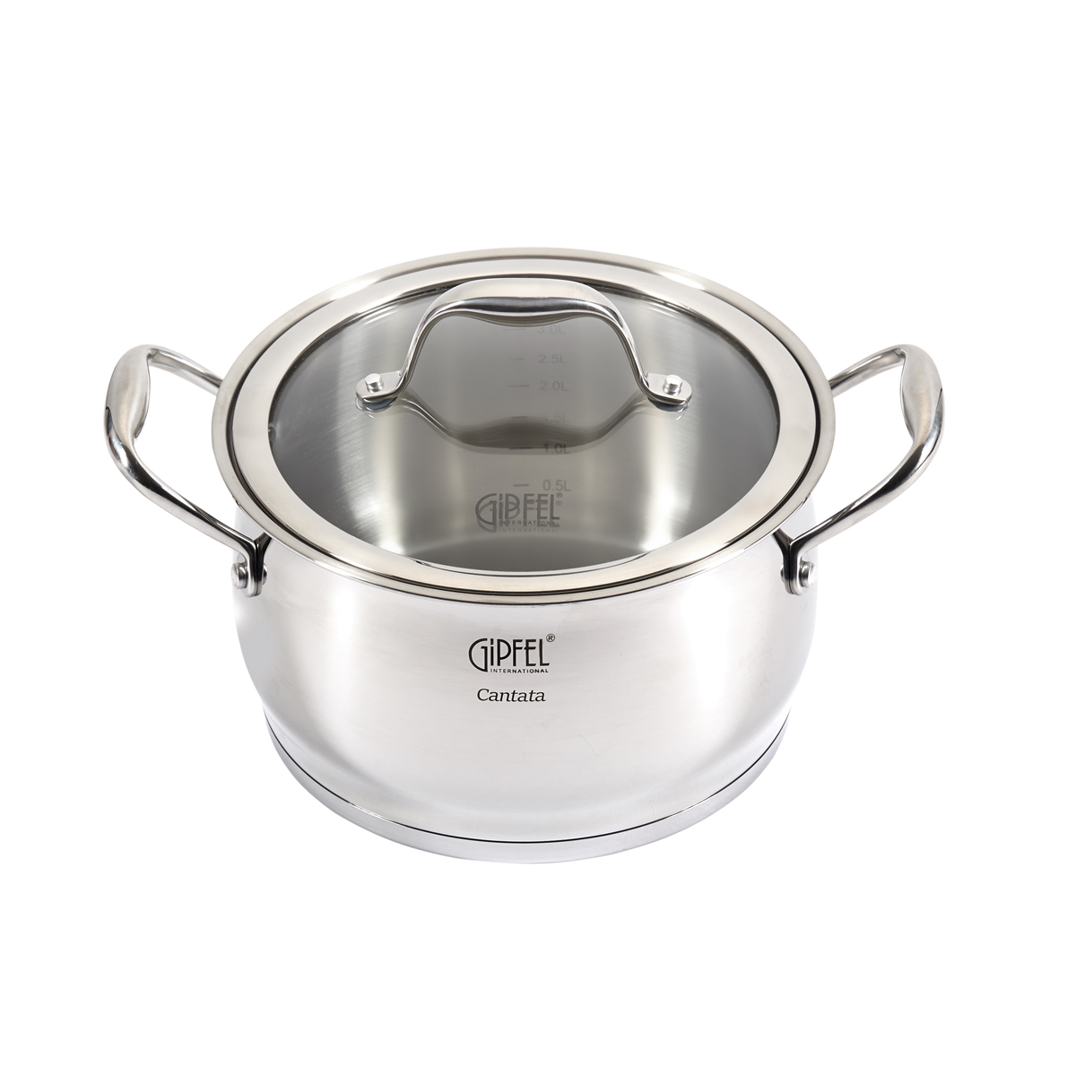 Qazan paslanmayan polad Gipfel Cantata 1264 20 sm/3,5 lt