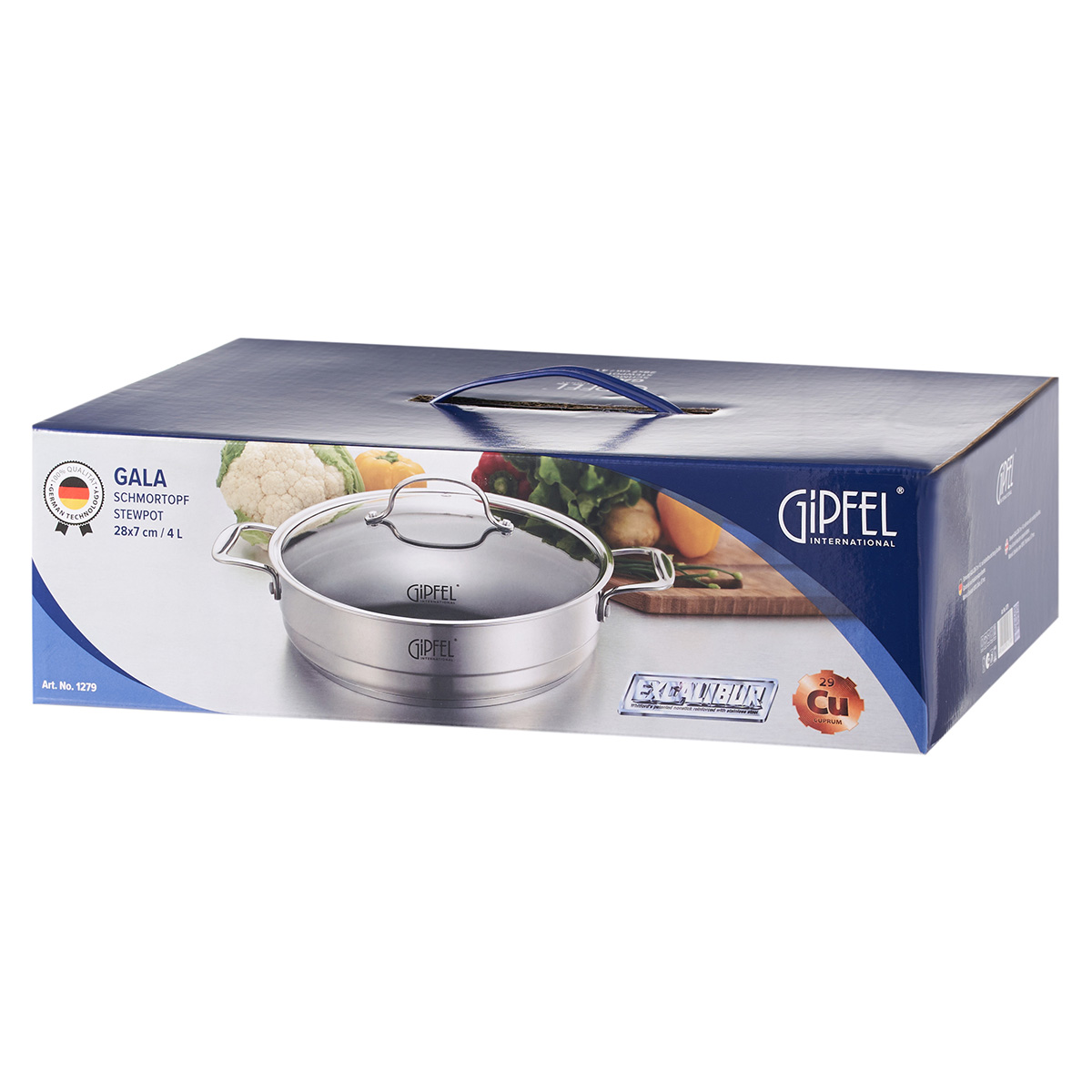 Gipfel Gala 1279 28sm/4 lt tava-təncərə