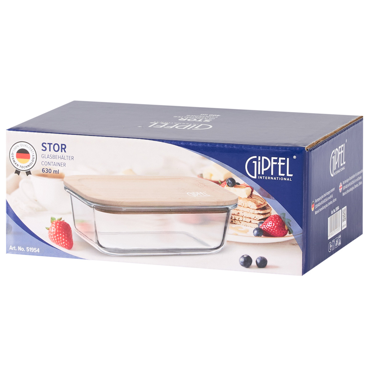 Şüşə konteyner Gipfel Stor 51954 630 ml